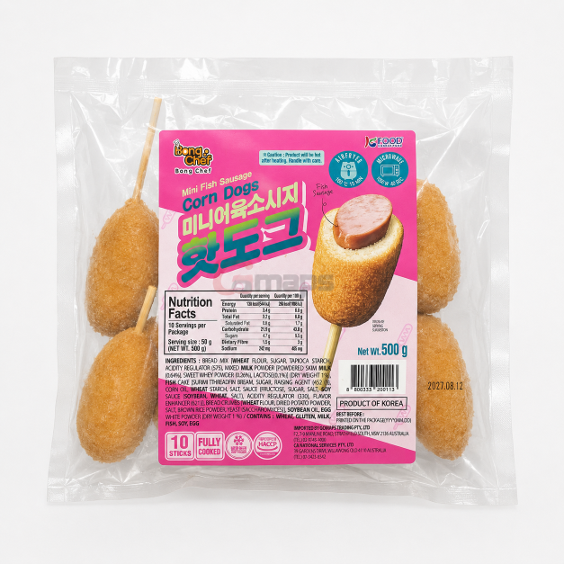 Bong Chef Crispy Mini Hot Dog 50G x 10