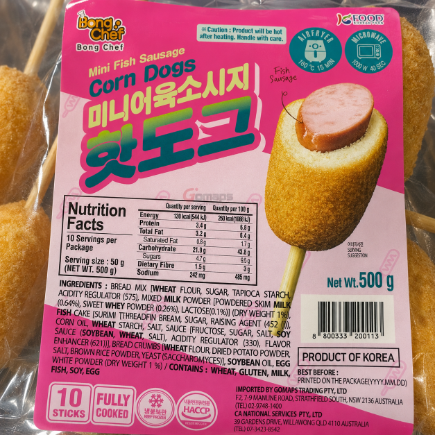 Bong Chef Crispy Mini Hot Dog 50G x 10