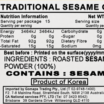 Jayeonpum Yetgol Sesame Oil 1.5L x 6