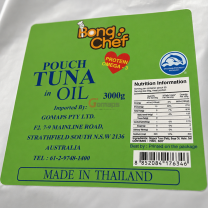 Bong Chef Tuna Oil Pouch 3KG x 4