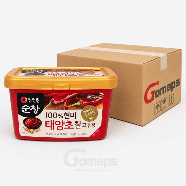 CJW HOT PEPPER PASTE 3KG x 4