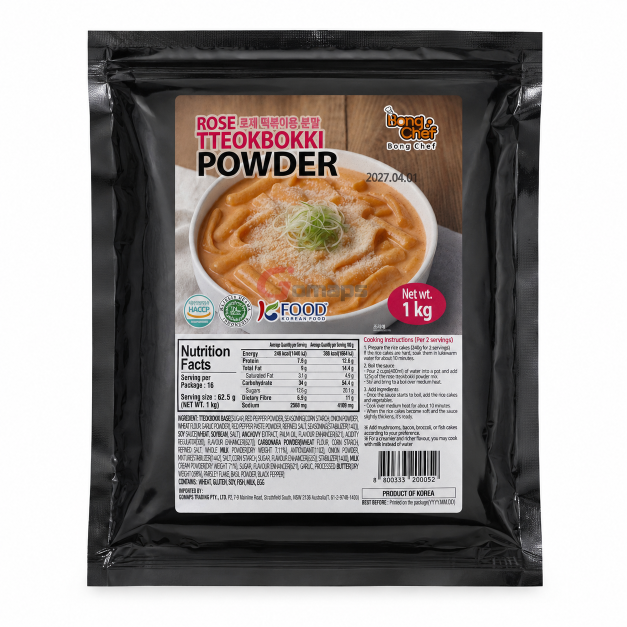 Bong Chef Rose Tteokbokki Powder 1KG x 10