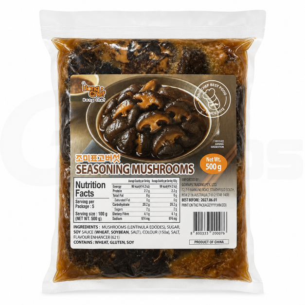 Bong Chef Seasoned Shiitake Mushrooms 500g