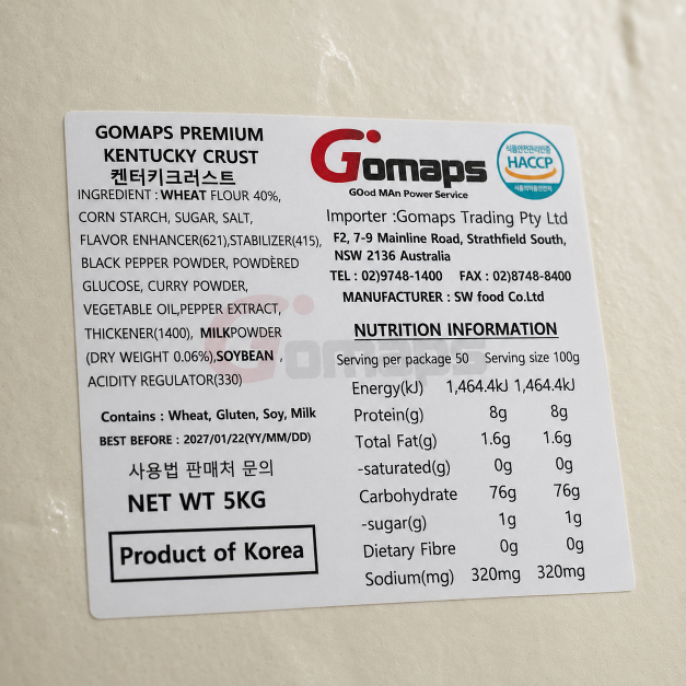 Gomaps Kentucky Crust 5KG x 4