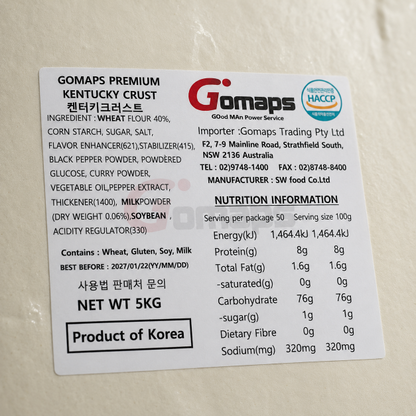 Gomaps Kentucky Crust 5KG x 4