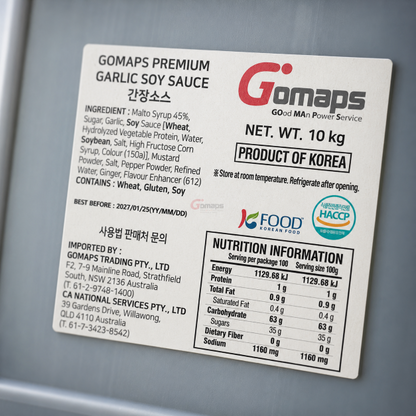 Gomaps Garlic Soy Sauce 10KG x 2