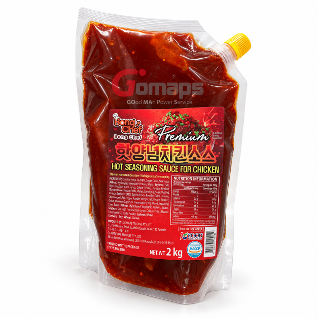 Gomaps Hot Seasoned Chicken Sauce (liquid) 2KG x 5