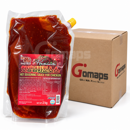 Gomaps Hot Seasoned Chicken Sauce (liquid) 2KG x 5