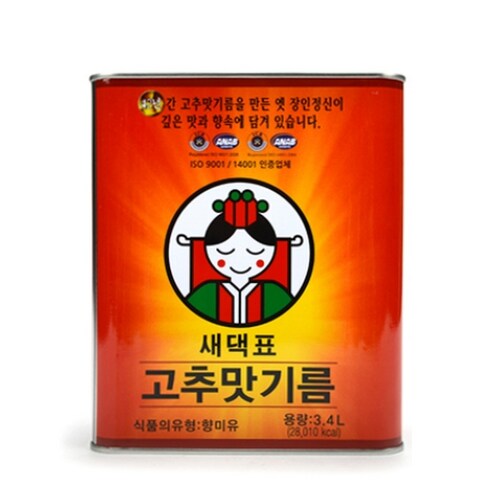 새댁표 고추맛기름 3.4L x 4