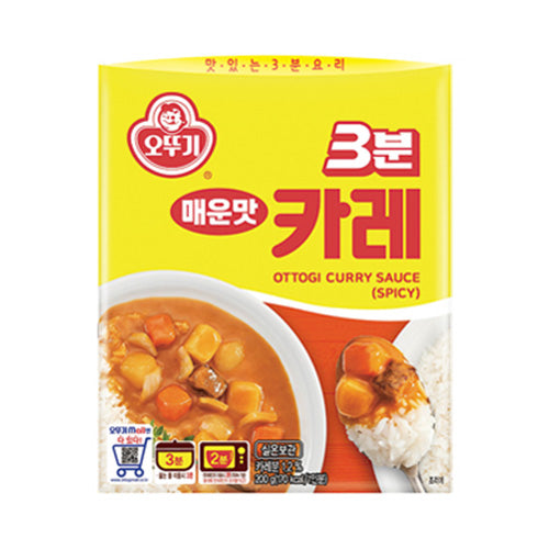 오뚜기 3분 즉석카레(약간매운맛) 200G X 24입