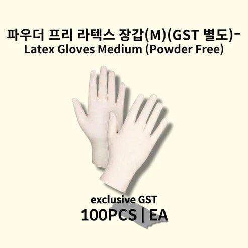 파우더 프리 라텍스 장갑(M)LATEX/FM 100P (GST 별도)