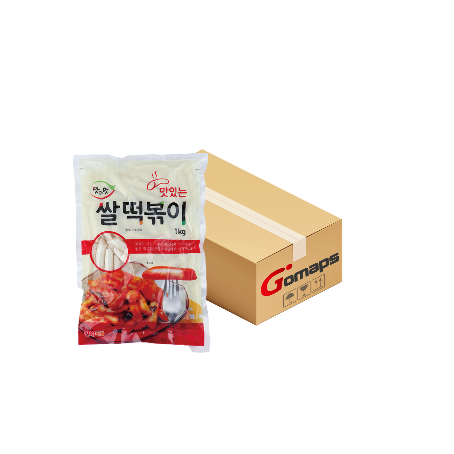 한양 떡볶이떡 (쌀떡) 1KG x 10